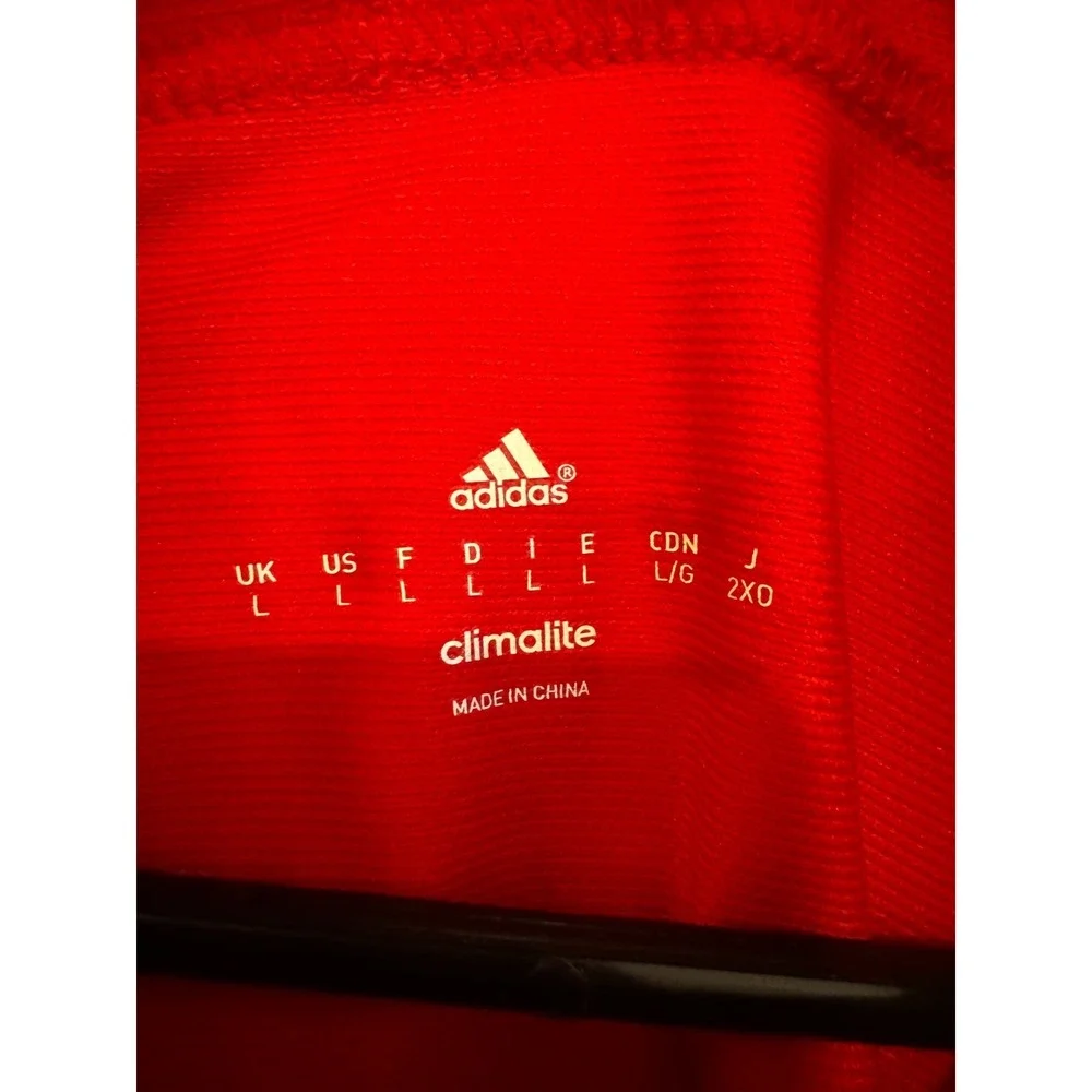 NEW Adidas Chicago Fire FC Quaker Soccer On Field Polo Shirt Red Men's‎ Size L